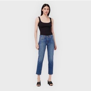 Rag & Bone Dre Low-Rise Ankle Slim Boyfriend Jeans Raw Hem size 32